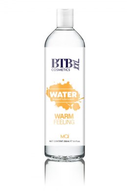 BTB WATER BASED WARM FEELING LUBRICANT 250ML