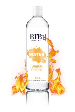 BTB WATER BASED WARM FEELING LUBRICANT 250ML