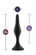 ANAL ADVENTURES PLATINUM SILICONE BEGINNER PLUG MEDIUM BLACK