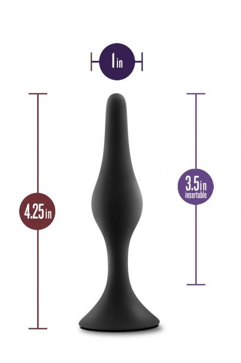 ANAL ADVENTURES PLATINUM SILICONE BEGINNER PLUG MEDIUM BLACK ANAL ADVENTURES PLATINUM SILICONE BEGINNER PLUG MEDIUM BLACK