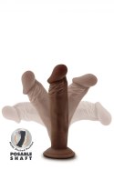 DR. SKIN PLUS 6 INCH POSABLE DILDO CHOCOLATE