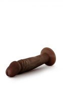DR. SKIN PLUS 6 INCH POSABLE DILDO CHOCOLATE