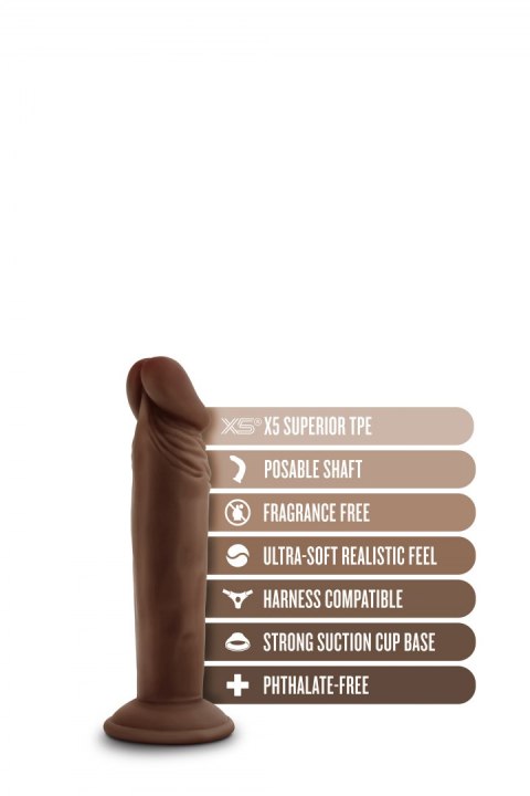 DR. SKIN PLUS 6 INCH POSABLE DILDO CHOCOLATE DR. SKIN PLUS 6 INCH POSABLE DILDO CHOCOLATE