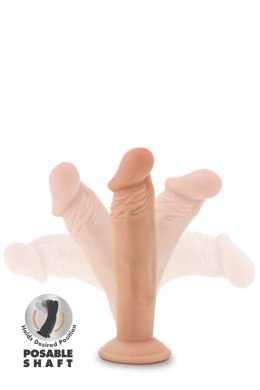 DR. SKIN PLUS 6 INCH POSABLE DILDO VANILLA