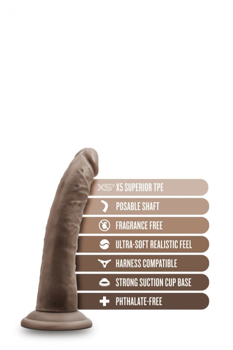 DR. SKIN PLUS 7 INCH POSABLE DILDO CHOCOLATE DR. SKIN PLUS 7 INCH POSABLE DILDO CHOCOLATE