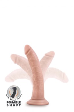 DR. SKIN PLUS 7 INCH POSABLE DILDO VANILLA