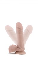 DR. SKIN PLUS 8 INCH POSABLE DILDO WITH BALLS VANILLA
