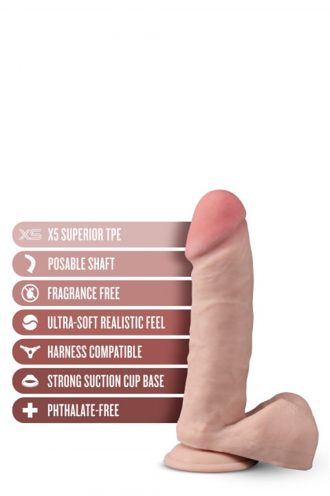 DR. SKIN PLUS 8 INCH POSABLE DILDO WITH BALLS VANILLA DR. SKIN PLUS 8 INCH POSABLE DILDO WITH BALLS VANILLA