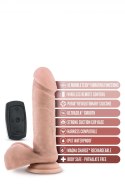 DR. SKIN SILICONE DR. BECKHAM 8 INCH THUMPING DILDO WITH REMOTE CONTROL VANILLA