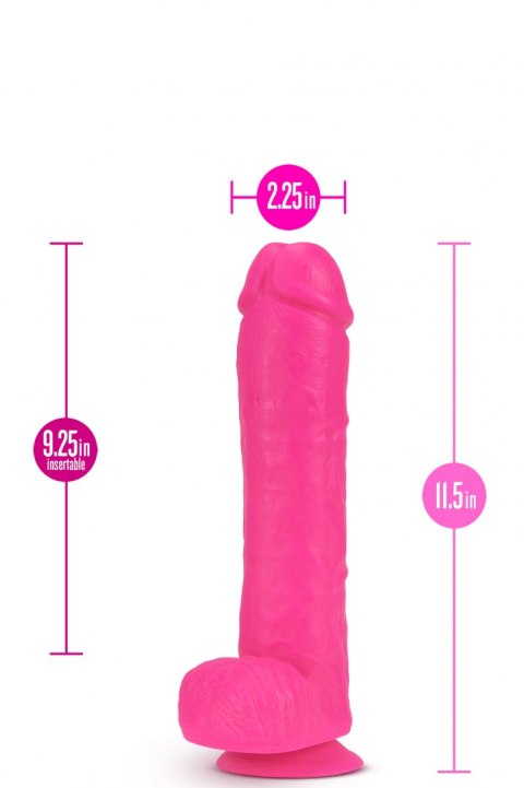 NEO 11 INCH DUAL DENSITY DILDO NEON PINK NEO 11 INCH DUAL DENSITY DILDO NEON PINK