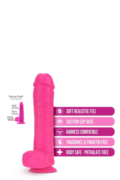 NEO 11 INCH DUAL DENSITY DILDO NEON PINK NEO 11 INCH DUAL DENSITY DILDO NEON PINK