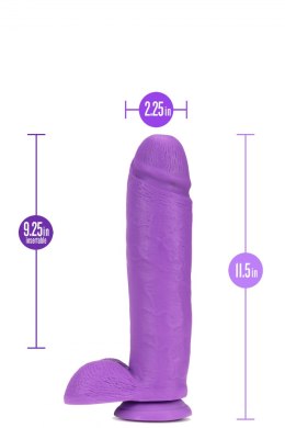 NEO 11 INCH DUAL DENSITY DILDO NEON PURPLE