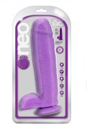 NEO 11 INCH DUAL DENSITY DILDO NEON PURPLE