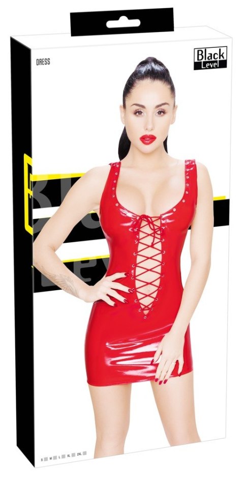 VINYL DRESS RED M VINYL DRESS RED M