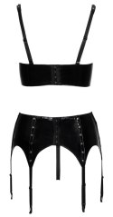 Vinyl Shelf Bra Set S