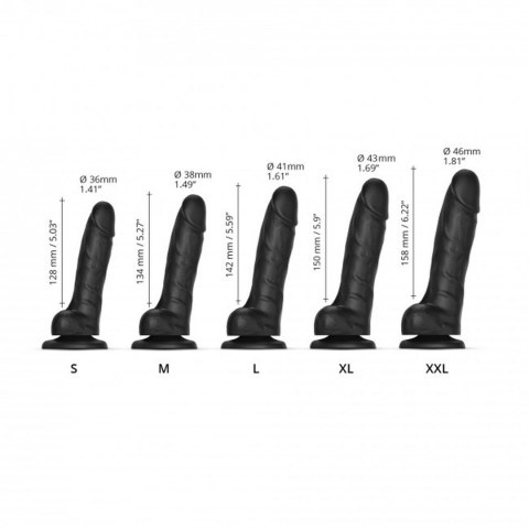 SLIDING SKIN REALISTIC DILDO BLACK S SLIDING SKIN REALISTIC DILDO BLACK S
