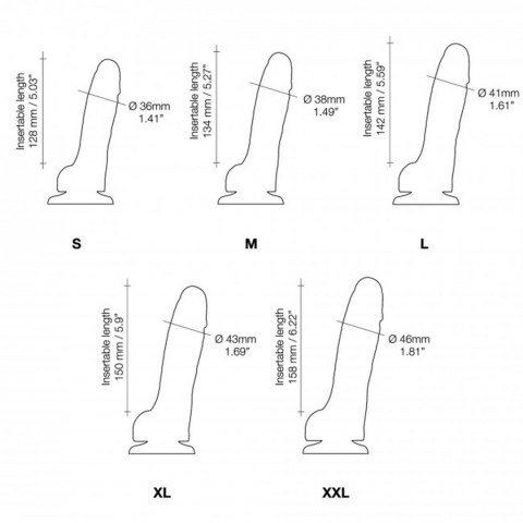 SLIDING SKIN REALISTIC DILDO BLACK S SLIDING SKIN REALISTIC DILDO BLACK S