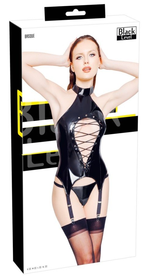 Vinyl suspender shirt L