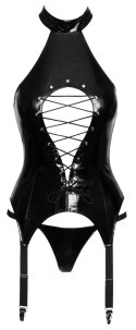 Vinyl suspender shirt L