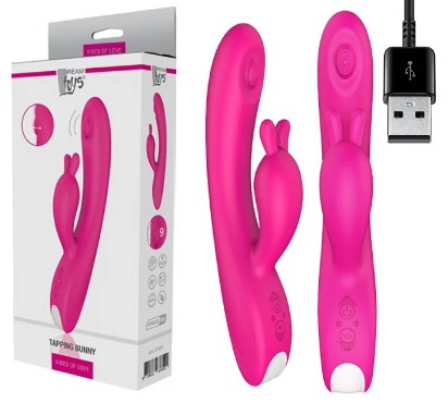 VIBES OF LOVE TAPPING BUNNY MAGENTA