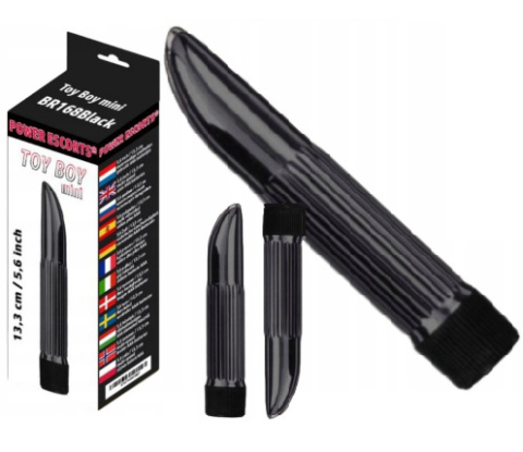 TOY BOY MINI BLACK MINI VIBRATOR 13,3 CM X 5,6 INCH TOY BOY MINI BLACK MINI VIBRATOR 13,3 CM X 5,6 INCH