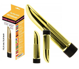 Toy boy mini gold mini vibrator 13,3 cm x 5,6 inch