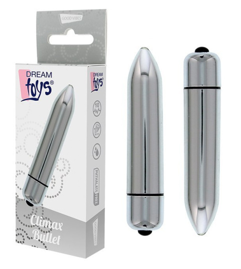 WIBRATOR-DREAM TOYS CLIMAX BULLET SILVER WIBRATOR-DREAM TOYS CLIMAX BULLET SILVER