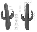 Wibrator z funkcją pchnięcia i koralikami analnymi 24,8cm Sweet Smile