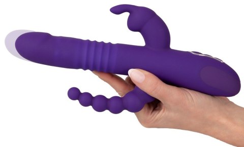 Wibrator z funkcją pchnięcia i koralikami analnymi 24,8cm Sweet Smile Wibrator z funkcją pchnięcia i koralikami analnymi 24,8cm Sweet Smile