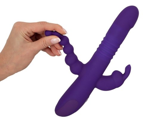 Wibrator z funkcją pchnięcia i koralikami analnymi 24,8cm Sweet Smile Wibrator z funkcją pchnięcia i koralikami analnymi 24,8cm Sweet Smile
