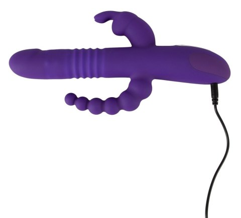 Wibrator z funkcją pchnięcia i koralikami analnymi 24,8cm Sweet Smile Wibrator z funkcją pchnięcia i koralikami analnymi 24,8cm Sweet Smile