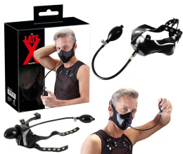 LATEKSOWY KNEBEL Z POMPKĄ SEX BDSM MASKA NA USTA