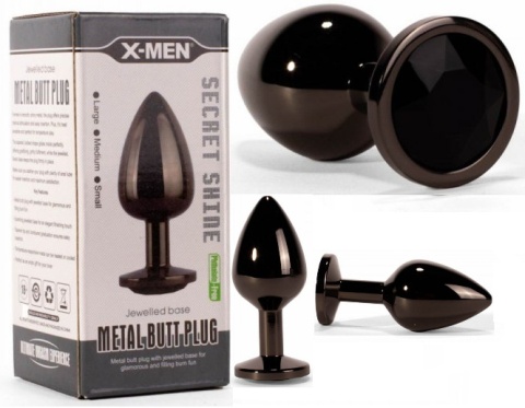 KOREK ANALNY STALOWY DO ANUSA ZGRABNY ANAL PLUG L