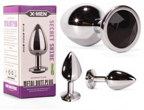 KOREK ANALNY STALOWY DO ANUSA ZGRABNY ANAL PLUG L