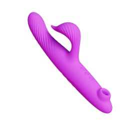 3 in 1 Thrusting Vibrator PURPLE