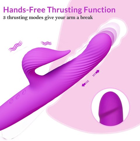 3 in 1 Thrusting Vibrator PURPLE 3 in 1 Thrusting Vibrator PURPLE