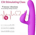 3 in 1 Thrusting Vibrator PURPLE