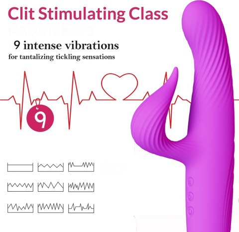 3 in 1 Thrusting Vibrator PURPLE 3 in 1 Thrusting Vibrator PURPLE