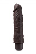 DR. SKIN SILICONE DR. DAVID 8 INCH VIBRATING DILDO BROWN