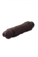 DR. SKIN SILICONE DR. DAVID 8 INCH VIBRATING DILDO BROWN