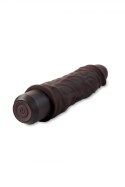 DR. SKIN SILICONE DR. DAVID 8 INCH VIBRATING DILDO BROWN