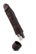 DR. SKIN SILICONE DR. DAVID 8 INCH VIBRATING DILDO BROWN