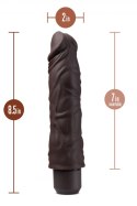 DR. SKIN SILICONE DR. DAVID 8 INCH VIBRATING DILDO BROWN