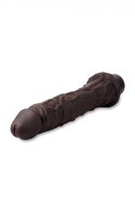 DR. SKIN SILICONE DR. RICHARD 9 INCH VIBRATING DILDO BROWN