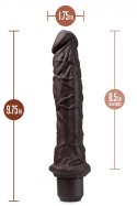 DR. SKIN SILICONE DR. RICHARD 9 INCH VIBRATING DILDO BROWN