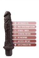 DR. SKIN SILICONE DR. RICHARD 9 INCH VIBRATING DILDO BROWN