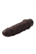 DR. SKIN SILICONE DR. ROBERT 7 INCH VIBRATING DILDO BROWN