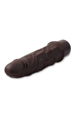 DR. SKIN SILICONE DR. ROBERT 7 INCH VIBRATING DILDO BROWN