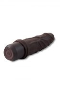 DR. SKIN SILICONE DR. ROBERT 7 INCH VIBRATING DILDO BROWN