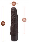 DR. SKIN SILICONE DR. ROBERT 7 INCH VIBRATING DILDO BROWN